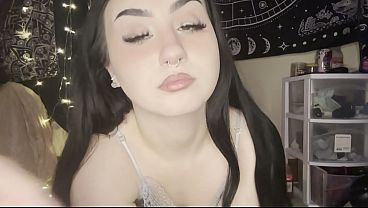 Do you like when i shake and spread my goth petite fat ass and pussy for you?