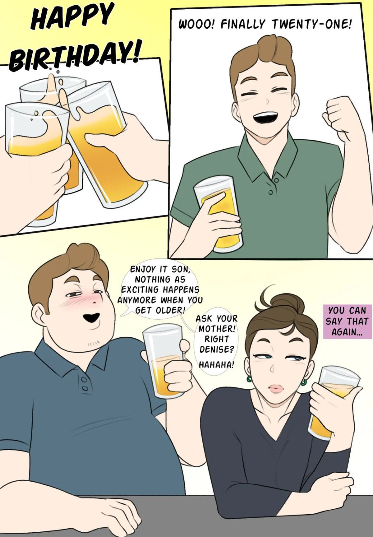 Moms Unusual Birthday Gift Porn Comic1