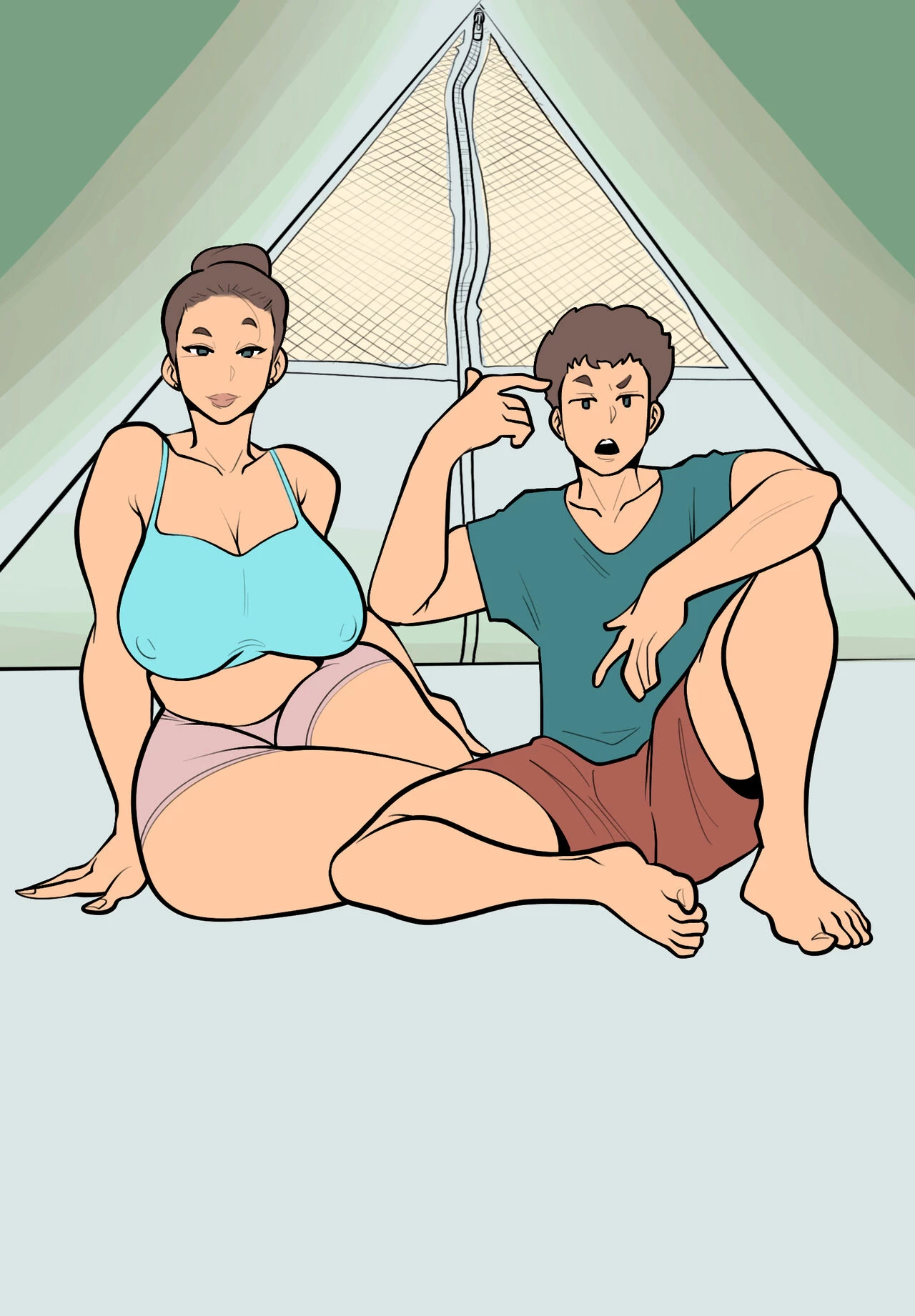 Camping with mom goes viral